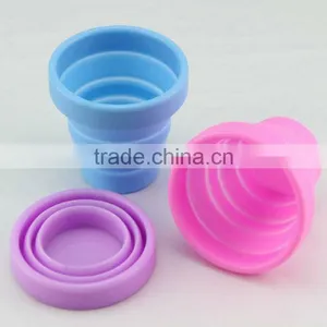Heat Resistant Portable Foldable Silicone Drinking Cup Travel Cup thumbnail-3