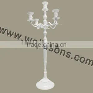 White Finish Aluminum Candelabra thumbnail-1