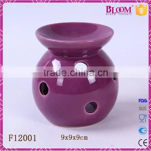 Simple Desgin Purple Ceramic Round Wax Burner thumbnail-1