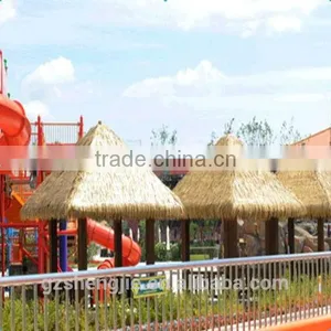 PVC Handmade Thatch Roof,house Roof Decoration, Artificial Grass Thatch Tile thumbnail-1