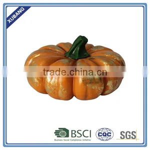 Fat Pumpkin With Gold POLY RESIN TABLE TOP thumbnail-1