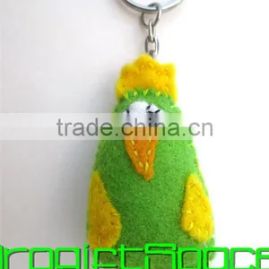 2017 Funny Bird Felt Keychain Charm Made in China thumbnail-1