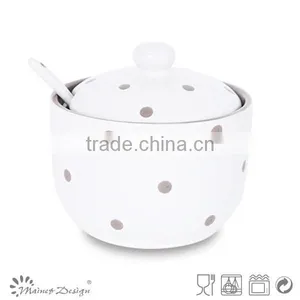 New Proudct Home Decor ,Best Selling High Quality Decorative Ceramic Sugar Bowl thumbnail-1