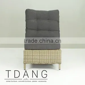 Hanna Wicker Sofa Middle - New Design Wicker Garden Sofa thumbnail-2
