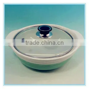 New Design Ceramic Soup Bowl With Glass Lid thumbnail-1
