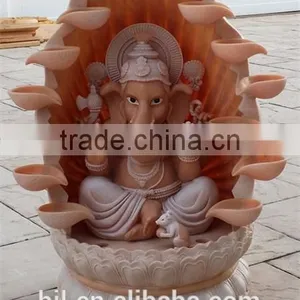 Wholesale Resin Water Features Fountain Lord Ganesh Statue for Sale thumbnail-2