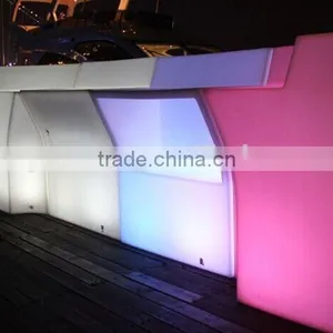 Hotel Led Glowing Counter With IR Remote Control, Curved Led Bar Counter thumbnail-2