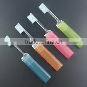 Cheap Hot Selling Disposable Travel Set Hotel Foldable Travelling Toothbrush thumbnail-2