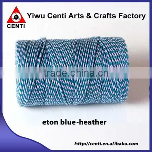Classical Eton Blue and Heather Coloured Original Cotton Bakers Twine Double Colour Bakers Twine thumbnail-1