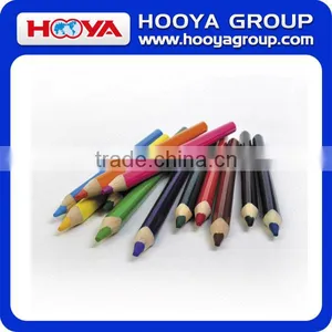 Jumbo Size Medium Quality Triangular Color Pencils 12 Pcs/set in Poplar Wood thumbnail-2