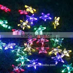 2016 New Hot Sale Sunniemart 20 LED Solar Powered Star Globe White String Light for Garden Chrismas thumbnail-1