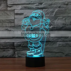 New Santa Claus 3D Touch Table Lamp Creative Lamp LED Lamp Vision Night Light thumbnail-5
