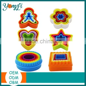 Set of Colorful BPA Free Plastic Biscuit and Cookie Cutter thumbnail-1