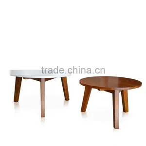 Side Table Circular For Kids Room Solid Teak Wood thumbnail-2