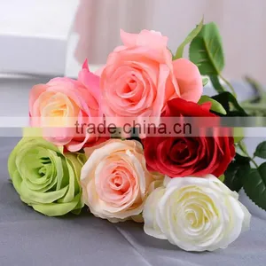 New t Sale in China Artificial Flower Decor Wedding Artificial Chinese Rose Flower Fake Decoration Flower Decoration thumbnail-1