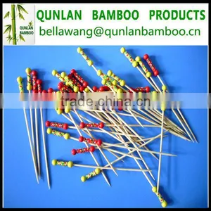 Mini Fruit/Salad Pick Skewer Sticks Eco-friendly Bamboo Material thumbnail-1