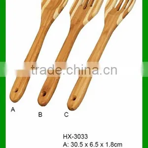 Custom 3 Piece Bamboo Kitchen Accessories Cooking Utensil Set thumbnail-1