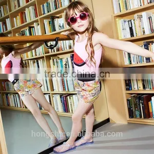 Latest Pictures Of Fancy Girls Pale Pink Sequin Watermelon Vest Tops Designs HST7834 thumbnail-1