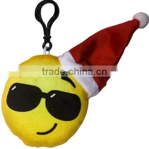 Cheap Christmas Keychain Stuffed Emoji Gift Plush Promotional Keychain thumbnail-5