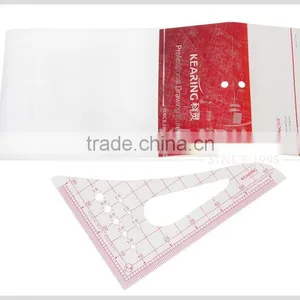 Kearing Brand1.2mmn Thick Sandwich Line Printing 1/4 Plastic Scale Ruler for Fashion Design Garment Measurement #8514 thumbnail-5