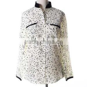 Newest Women s Clothing 2015 Summer Blouses New Design Elegant Blouses for Fashion Elegant Ladies Shirt Design Modern Blouses thumbnail-3