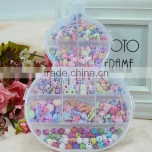 DIY Cartoon Jewelry Beads in Transparent Box Children DIY Jewelry Accessories Little Girl Toys Gift thumbnail-3