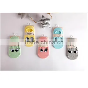 Top Selling for Baby Kids Small Infant Socks Big Eyes Antiskid Cotton Children Socks Cartoon Socks thumbnail-4