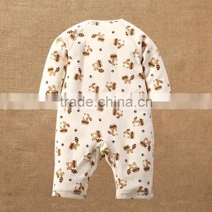 Animal Pattern Baby Infant Rompers Natural Colored Cotton Bodysuit Onesie One-piece Set thumbnail-1