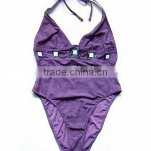 Kids Swimsuit Swimwear One Piece Cut Bow thumbnail-1