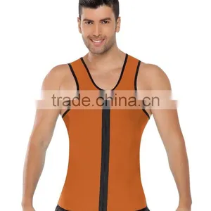 Men Ultra Sweat Thermal Muscle Shirt Hot Shapers Neoprene Slimming Body Shaper Belly Waist and Abdomen Belt Shapewear Tops Vest thumbnail-1