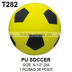 DIA 6-1/2inch PU Soft Touch Soccer Ball thumbnail-1