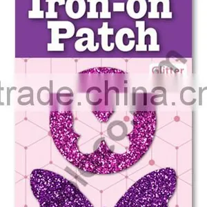 Mini Glitter Iron on PU Patches Heat Transfer Patch thumbnail-1