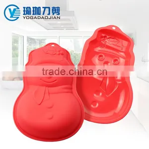 Snow Man Shape Silicone Cake Mould thumbnail-1