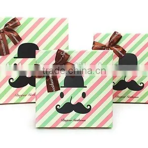 New Fashion Unique Moustache Beard Lovely Paper Gift Box Case Favor Present Set Boxes Gift Wrap thumbnail-2