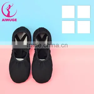 Canvas Soft Sole Dance Shoes Antislip Leather Canvas Split Sole Ballet Shoes thumbnail-4