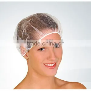 Disposable Women Nylon Hair Protecting White Mob Cap Net thumbnail-1