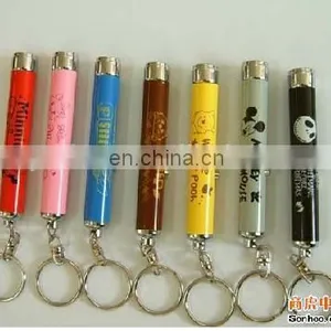 Flashlight Solar Mini Projector Logo Keychain Light Led Torch Keychain thumbnail-5