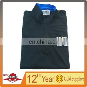 2015 Dry Fit Long Sleeve T-shirt,1/4 ZIP LONG SLEEVE Polo Sport Jacket Quick Dry Long Sleeve T-shirt,dry Fit Plain,black Long thumbnail-3