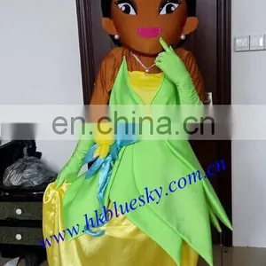 Character Tiana Cartoon Mascot Costume for Halloween thumbnail-1
