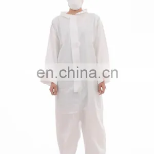 Safety pp Nonwoven Disposable Coverall Without Hood thumbnail-2