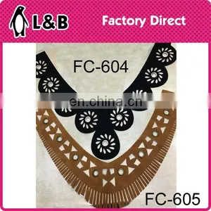 Latest Black Fabric Hollow Pattern Fashion Collar Designs thumbnail-6