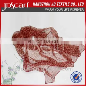 Digital Print Silk Scarf JDS-045# Excellent Scarves Super Thin 100% Silk Digital Print Silk Scarf thumbnail-6