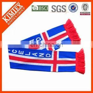Embroidery Jacquard Stripe Pattern Style Knitted Scarf thumbnail-1