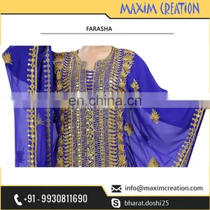 Latest Party Wear Farasha Caftan Dress For Arabian Women thumbnail-2