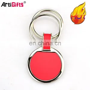Personalized Manufacturers Made Cheap Wholesale Bulk Fashion Metal Custom Car Brand Logo Leather Keychain thumbnail-1