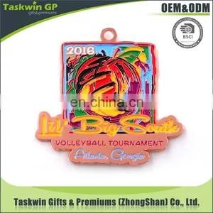 2017 Hot Sales Die Cast Gold/silver/bronze Sports Award Volleyball Medal thumbnail-2