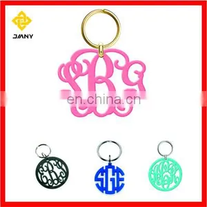 Wholesale Customized Acrylic Monogram Keychain thumbnail-1