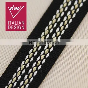 Good Quality Wholesale Black Polyester Knitted Ribbon Grosgrain Tape thumbnail-2
