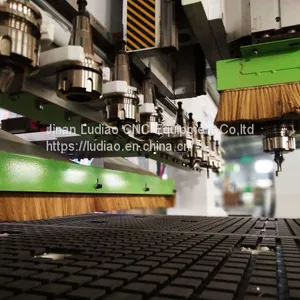 MDF Wood Cabinet Door Making Linear Tool Change 1325 ATC CNC Router Machine for Wood Furniture thumbnail-4