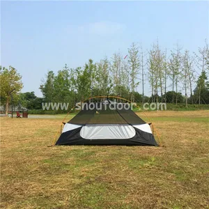 White Color One Man Field Tents Ultralight Double Layer Backpacking 1 Man Tent thumbnail-2